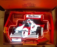 MARLBORO MOBIL 1 NEON SIGN INDY FORMULA F1 RACE CAR DISPLAY NEW OLD STOCK SIGN picture