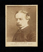 1888 E183 HEISEL'S PARTY GUM WHITELAW REID RARER SMALL SIZE VERY FIRST GUM CARDS picture