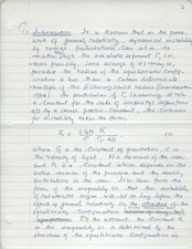 Important Subrahmanyan Chandrasekhar Nobel Prize physics manuscript autograph picture