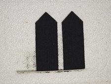 Reproduction WW2 Italian RSI Collar Tabs Black Sew-On picture