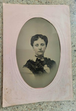 Stunning young woman Tintype of an antique photo circa 1850s Portland ME picture