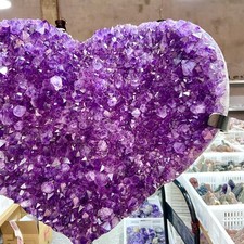 56.21LB   Natural Amethyst Carving Love Crystal Mineral Healing picture
