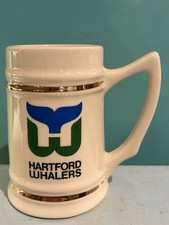 Hartford Whalers 1979 1st NHL Home Game Beer Stein Lewis Bros. Ceramics  22/500 picture
