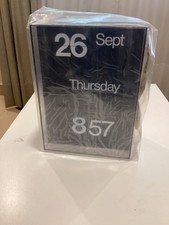 SOLARI UDINE DATOR 60 CLOCK WITH CALENDAR. ITALY. AIRPORT DESIGN. NEW picture