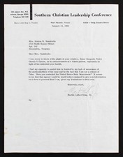 Martin Luther King Jr. Signed 8.5x11 1966 Letter On SCLC Letterhead BAS #AA03721 picture