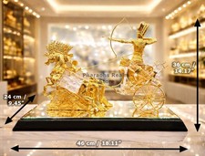 Asfour Crystal  Tutankhamun Chariot Figurine – 24K Gold Plated Luxury Decor picture