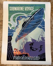 Rare Disney Tomorrowland “Submarine Voyage” Limited Edition Poster – 36x47