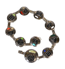 Navajo Dineh/Navajo Storyteller/Contemporary Reversible Concho Belt ca. 1999 picture