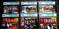 VENOM L P #1 - #6 CGC  2 AUTO'S ON EACH COMIC DE LA ROSA & BAGLEY  12 AUTOS READ picture