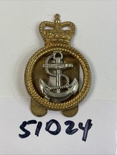 British Royal Navy Petty Officers Cap Badge Insignia Anchor Slide Clip 51D24 picture