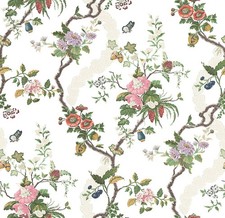 2Y Min.Order SCALAMANDRE APRILE MAGNOLIA white BOTANICAL  RP$750/Y SPECIAL ORDER picture