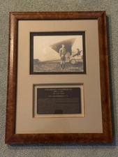CHARLES LINDBERGH SIGNED VINTAGE PHOTO, 8X10, SPIRIT OF ST. LOUIS, MAY 20, 1927 picture