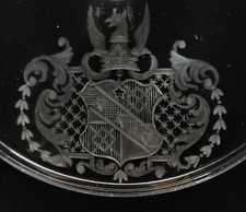 1950 Althorp House Spencer Armorial Venetian Glass Candlesticks Princess Diana picture