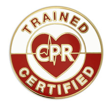 CPR CERTIFIED LAPEL PIN picture