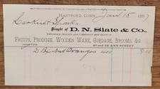 1897 Billhead Connecticut Hartford DN Slate Fruits Produce picture