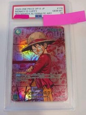 One Piece PSA Red Komi Para Luffy Card OP13118 Parallel Premium picture