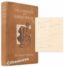 HARRY HOUDINI Authentic Signed AUTOGRAPHED Rare Historic Magic Book 1908 picture