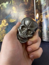 vintage y2k Rare Retro Mysterious Skull Lighter with Red Eyes & Laughter picture