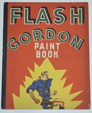 Flash Gordon Paint Book 1936 FN+ Whitman, King Features Syn Platinum Age 11
