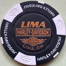 2013 Harley Davidson 110th Anniversary Poker Chip from Lima HD in Lima, Ohio picture