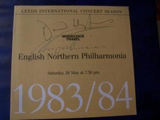 David Lloyd-Jones - conductor - Ruggiero Ricci  violinist  . Autograph  (LE6) picture