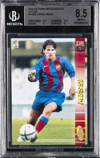 2004-05 PANINI MEGACRACKS LA LIGA #71BIS LIONEL MESSI ROOKIE RC BGS 8.5 picture