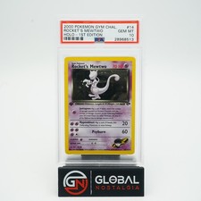 Rockets Mewtwo #14 1st Edition Gym Challenge Holo Rare Pokemon 2000 PSA 10 picture