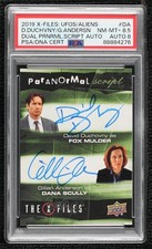 2019 The X-Files: UFOs & Aliens Edition David Duchovny Gillian Anderson Auto 5l3 picture