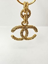 Chanel Lava Magma Vintage Key Ring Gold Lava Series Collier Used picture