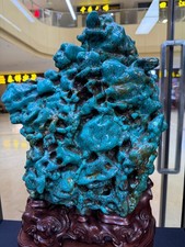 1pc Natural turquoise specimen mineral ore Reiki Decor collectibles+stand picture