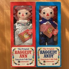Plush Toy KTC Knickerbocker The Original Raggedy Ann & Andy Manufactured 1971 FS picture