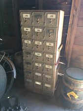 Vintage Metal Combination Unit Mail Box Clusters United States Postal Service picture