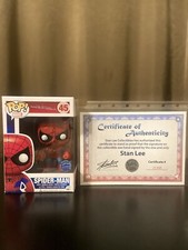 🔥Super RARE Stan Lee Signed /Autograph Spider-Man Funko Pop 45 COA🔥🔥🔥 picture