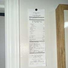 In n out receipt #67  number six seven - no longer being printed at in-n-out picture