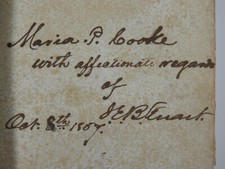 Volume on John Milton SIGNED & INSCRIBED by J.E.B. Stuart to His Sister-in-Law picture
