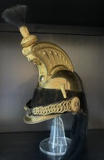 Officer Dragons Helmet 1858, Fully Gold Plated Second Empire Napoleon picture