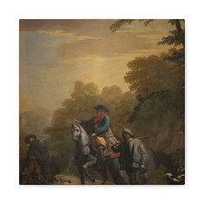 Castillo, José del - El regreso de la caza - Canvas Wall Art picture