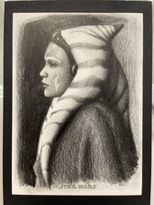 Ahsoka Tano -Andrew Fry Star Wars Antiquities Oversize Original Art a picture