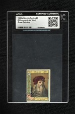 1897-1908 Gremio Fototipias Leonardo Da Vinci #9 CGC Certified Authentic 19av picture