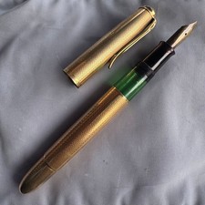 [Rare] 520nn Vintage Pelikan Roll Gold 14k-585 Gold Nib picture