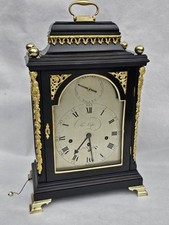 Tho Cape London Verge Triple Fusee 8 Bells Bracket Clock Restored picture