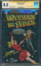 MYSTERY IN SPACE 1 1951 CGC SS 4.5 Signed Joe Giella 1ST KNIGHTS OF GALAXY ONLY1 picture