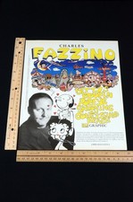 1995 Charles Fazzino Betty Boop Popeye Coney Island Magazine Page Print Ad 90s picture
