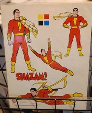 SHAZAM DC Production Art from Jack Adler Collection 1975 COA NM picture
