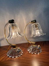 BAROVIER&TOSO Set of 2 Rare MURANO Glass Art Deco Lamp mod.