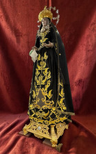 Statue Madonna Addolorata Dressed Sacred Art 200 Cm Veneration Santa Design picture