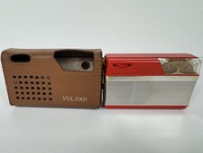 Rare Vintage Vulcan 6T-160 Red 6-Transistor AM Pocket Radio Japan Case Works picture