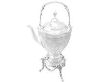 Antique Victorian Sterling Silver Spirit Kettle picture