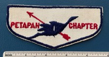 Vintage 1950s OA PETAPAN CHAPTER Shu-Shu-Gah Lodge 24 FLAP PATCH WWW Brooklyn NY picture