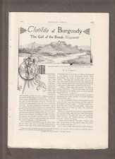 1885 ST. CLOTILDA of BURGUNDY Magazine Pages ARTICLE & Illustr.~QUEEN/the FRANKS picture